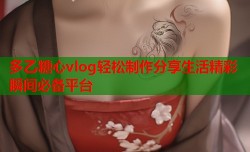 多乙糖心vlog轻松制作分享生活精彩瞬间必备平台