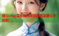 糖心vlog深夜独白释放真我温暖心灵时刻