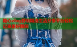 糖心vlog舒怡精选生活分享平台轻松记录美好瞬间