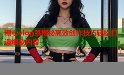 糖心vlog系揭秘高效创作技巧轻松打造爆款内容