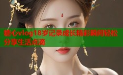糖心vlog18岁记录成长精彩瞬间轻松分享生活点滴