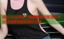 糖心vlog苹果下载最新地址高清无水印快速保存轻松制作分享