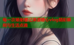 每一次喷射都记录源糖心vlog精彩瞬间与生活点滴