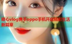 糖心vlog携手oppo手机开启精彩生活新篇章