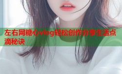 左右网糖心vlog轻松创作分享生活点滴秘诀