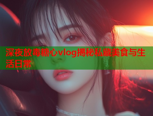 深夜放毒糖心vlog揭秘私藏美食与生活日常  第1张