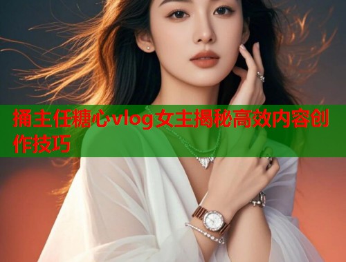 捅主任糖心vlog女主揭秘高效内容创作技巧  第1张