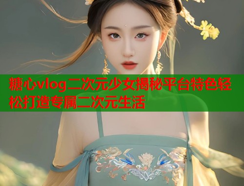 糖心vlog二次元少女揭秘平台特色轻松打造专属二次元生活  第1张