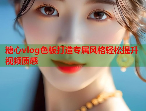 糖心vlog色板打造专属风格轻松提升视频质感  第1张