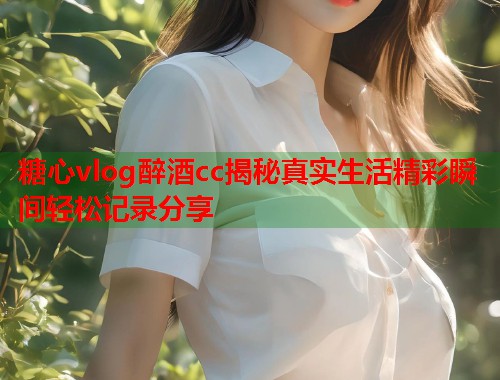 糖心vlog醉酒cc揭秘真实生活精彩瞬间轻松记录分享  第1张