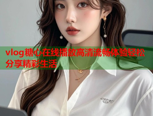 vlog糖心在线播放高清流畅体验轻松分享精彩生活  第2张