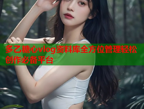 多乙糖心vlog资料库全方位管理轻松创作必备平台  第1张
