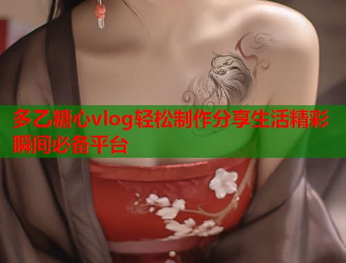 多乙糖心vlog轻松制作分享生活精彩瞬间必备平台  第1张