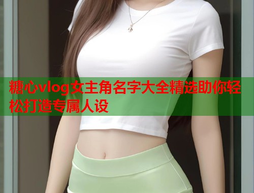 糖心vlog女主角名字大全精选助你轻松打造专属人设  第1张