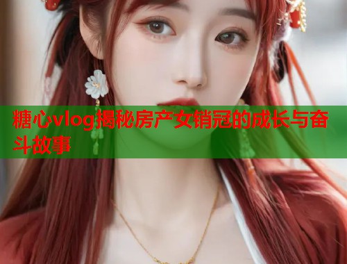 糖心vlog揭秘房产女销冠的成长与奋斗故事  第1张